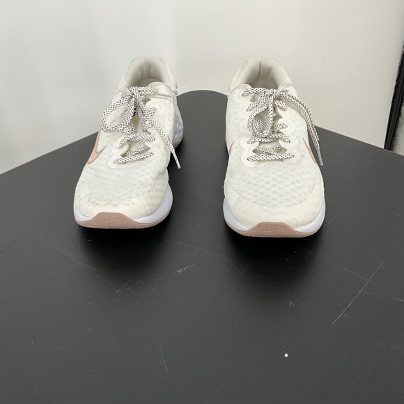 Nike‎ Renew Women's Running Shoes White Tan Lace Up Athletic Sneakers - Picture 6 of 10